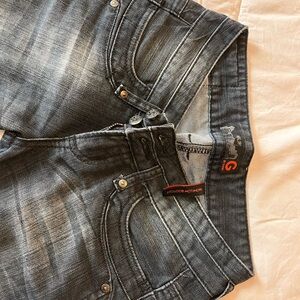 G by Guess Women's Boot Cut Jeans - Dark Blue-Black Denim